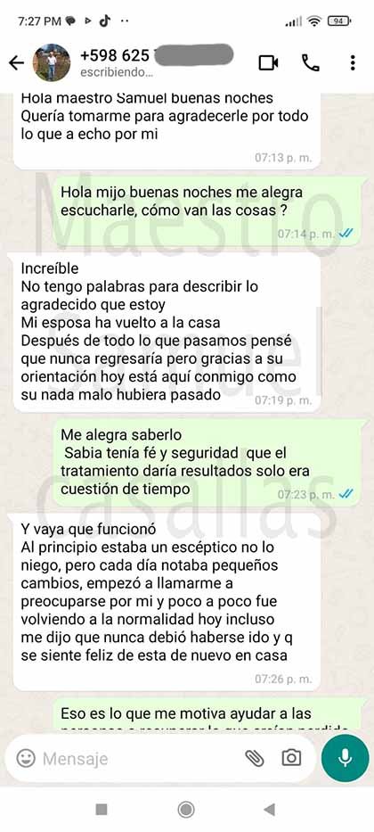 WhatsApp Testimonio 4